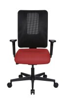 Topstar Bürostuhl Sitness Open X (N) Deluxe, OX300TW2 T210 Stoff rot, Gestell schwarz