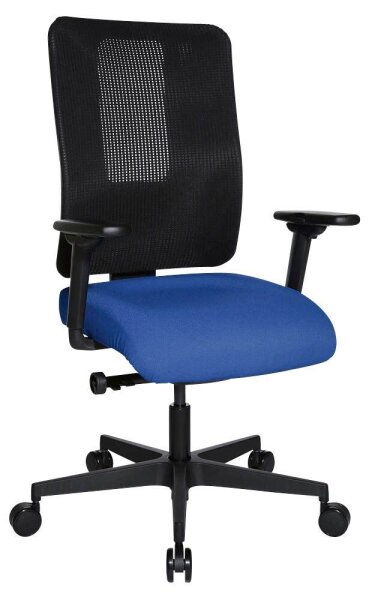 Topstar Bürostuhl Sitness Open X (N) Deluxe, OX300TW2 T260 Stoff blau, Gestell schwarz