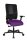 Topstar Bürostuhl Sitness Open X (N) Deluxe, OX300TW2 T330 Stoff lila, Gestell schwarz