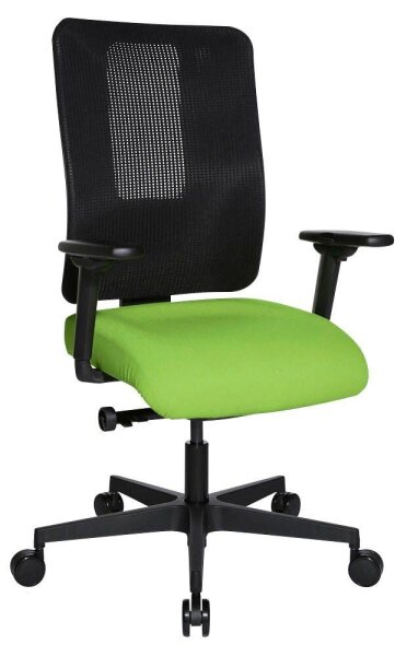 Topstar Bürostuhl Sitness Open X (N) Deluxe, OX300TW2 T350 Stoff grün, Gestell schwarz