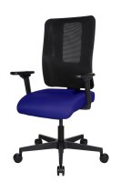 Topstar Bürostuhl Sitness Open X (N) Deluxe, OX300TW2 T380 Stoff blau, Gestell schwarz