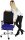 Topstar Bürostuhl Sitness Open X (N) Deluxe, OX300TW2 T380 Stoff blau, Gestell schwarz