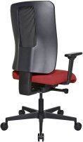 Topstar Bürostuhl Sitness Open X (N) Deluxe mit Schiebesitz, OX30WTW2 T210 Stoff rot, Gestell schwarz