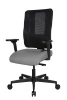 Topstar Bürostuhl Sitness Open X (N) Deluxe mit Schiebesitz, OX30WTW2 T230 Stoff grau, Gestell schwarz