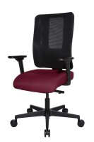 Topstar Bürostuhl Sitness Open X (N) Deluxe mit Schiebesitz, OX30WTW2 T270 Stoff rot, Gestell schwarz