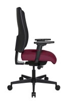 Topstar Bürostuhl Sitness Open X (N) Deluxe mit Schiebesitz, OX30WTW2 T270 Stoff rot, Gestell schwarz