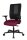 Topstar Bürostuhl Sitness Open X (N) Deluxe mit Schiebesitz, OX30WTW2 T270 Stoff rot, Gestell schwarz