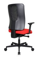 Topstar Bürostuhl Sitness Open X (N) Deluxe mit Schiebesitz, OX30WTW2 T310 Stoff rot, Gestell schwarz