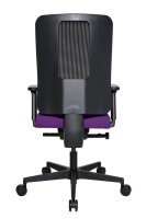 Topstar Bürostuhl Sitness Open X (N) Deluxe mit Schiebesitz, OX30WTW2 T330 Stoff lila, Gestell schwarz