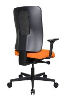 Topstar Bürostuhl Sitness Open X (N) Deluxe mit Schiebesitz, OX30WTW2 T340 Stoff orange, Gestell schwarz