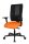 Topstar Bürostuhl Sitness Open X (N) Deluxe mit Schiebesitz, OX30WTW2 T340 Stoff orange, Gestell schwarz