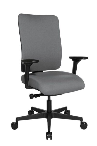Topstar Bürostuhl Sitness Open X (P) Deluxe mit Schiebesitz, OX60WTW2 T23 Stoff grau, Gestell schwarz
