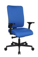 Topstar Bürostuhl Sitness Open X (P) Deluxe mit Schiebesitz, OX60WTW2 T26 Stoff blau, Gestell schwarz