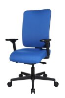 Topstar Bürostuhl Sitness Open X (P) Deluxe mit Schiebesitz, OX60WTW2 T26 Stoff blau, Gestell schwarz