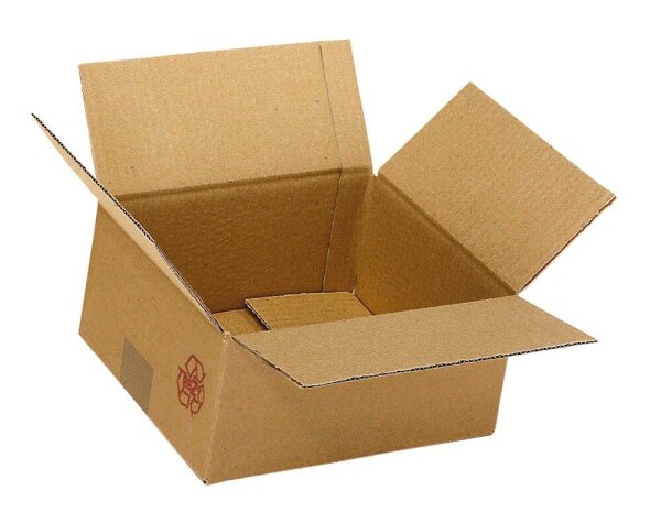 Nestler Wellpapp-Faltkartons 2-wellig braun 21,3 x 21,3 x 20,8 cm Außenmaß, 20 St.