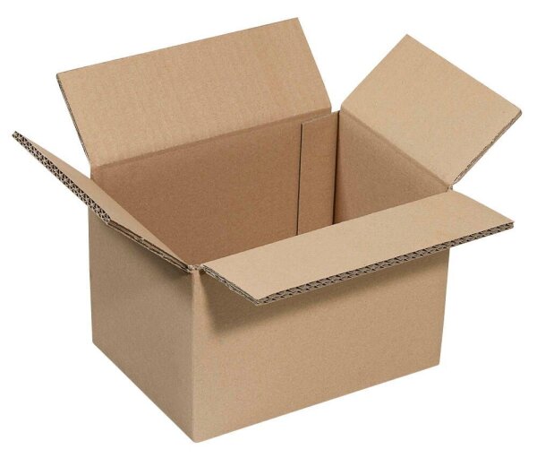 Nestler Wellpapp-Faltkartons 2-wellig braun 22,3 x 16,3 x 15,8 cm Außenmaß, 20 St.