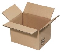 Nestler Wellpapp-Faltkartons 2-wellig braun 22,3 x 16,3 x 15,8 cm Außenmaß, 20 St.