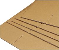 Nestler Wellpapp-Faltkartons 1-wellig braun 31,5 x 22,5 x...