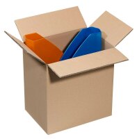 Nestler Wellpapp-Faltkartons 2-wellig braun 31,8 x 22,8 x 33,8 cm Außenmaß, 20 St.
