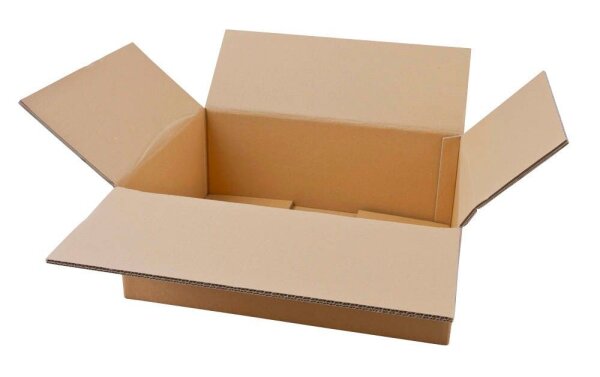 Nestler Wellpapp-Faltkartons 2-wellig braun 44,3 x 32,3 x 17,8 cm Außenmaß, 20 St.