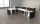 Kerkmann Empfangstheke BARI L-Form, anthrazit, weiß 370,0 x 200,0 x 112,0 cm