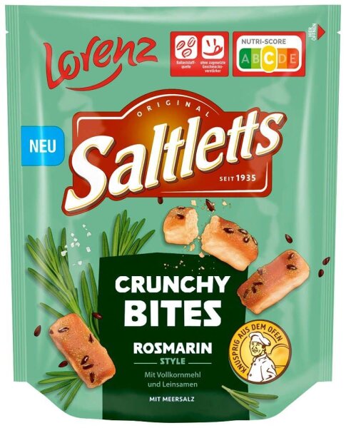 Saltletts Crunchy Bites Rosmarin 100,0 g, 1 St.