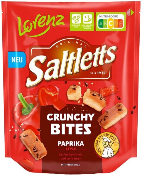 Saltletts Crunchy Bites Paprika 100,0 g, 1 St.