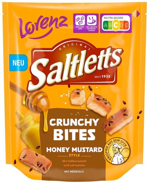 Saltletts Crunchy Bites Honey Mustard 100,0 g, 1 St.