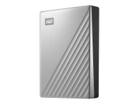 Western Digital My Passport Ultra for Mac 4 TB externe HDD-Festplatte silber