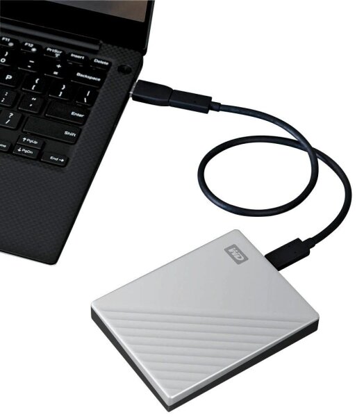 Western Digital My Passport Ultra 1 TB externe HDD-Festplatte silber