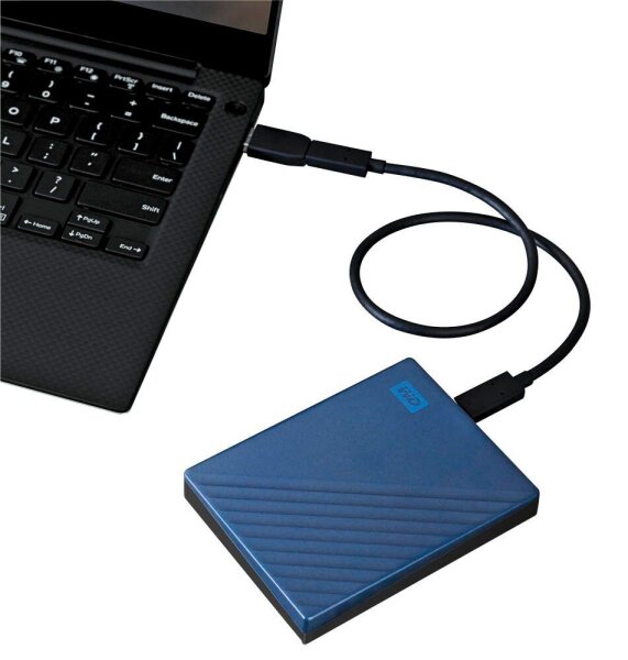 Western Digital My Passport Ultra 4 TB externe HDD-Festplatte blau