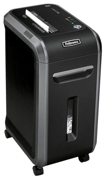 Fellowes Powershred 99Ci Aktenvernichter mit Partikelschnitt P-4, 4 x 38 mm, bis 18 Blatt, schwarz