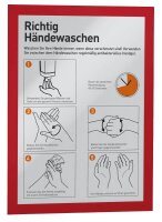 DURABLE Magnetrahmen selbstklebend DURAFRAME® rot A4,...