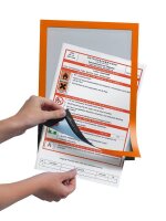 DURABLE Magnetrahmen selbstklebend DURAFRAME® orange A4, 2 St.