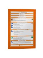 DURABLE Magnetrahmen selbstklebend DURAFRAME® orange A4, 2 St.
