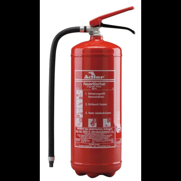 Adler PDE6 Feuerlöscher Pulver 6,0 kg