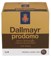 Dallmayr Prodomo Kaffeekapseln, Arabicabohnen 16 St.
