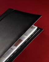 SIGEL Visitenkarten-Ringbuch Torino schwarz