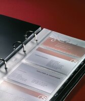 SIGEL Visitenkarten-Ringbuch Torino schwarz