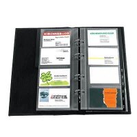 SIGEL Visitenkarten-Ringbuch Torino schwarz