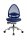 Topstar Bürostuhl OPEN BASE, J4700 S18 Kunstleder blau, Gestell silber