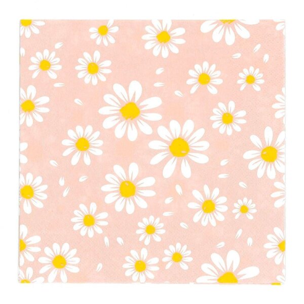 PAPSTAR Servietten Daisies Blumen- und Blüten 20 St.