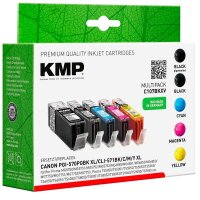 KMP C107BKXV  2x schwarz, 1x cyan, 1x magenta, 1x gelb...
