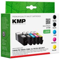 KMP C116V  2x schwarz, 1x cyan, 1x magenta, 1x gelb...
