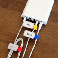 10 LABEL THE CABLE Klettkabelbinder MINI TAGS farbsortiert