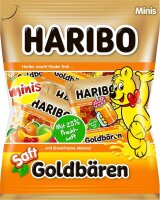 HARIBO SAFT GOLDBÄREN Minibeutel Fruchtgummi 14...