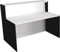 Kerkmann Empfangstheke BARI gerade, weiß, anthrazit 140,0 x 95,0 x 112,0 cm