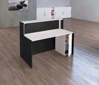 Kerkmann Empfangstheke BARI gerade, anthrazit, weiß 140,0 x 95,0 x 112,0 cm
