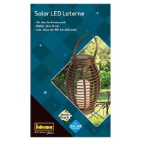 Idena Laterne LED Solarleuchte bronze, 1 St.