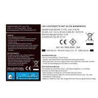 Idena 10er LED Lichterkette transparent 1,0 m